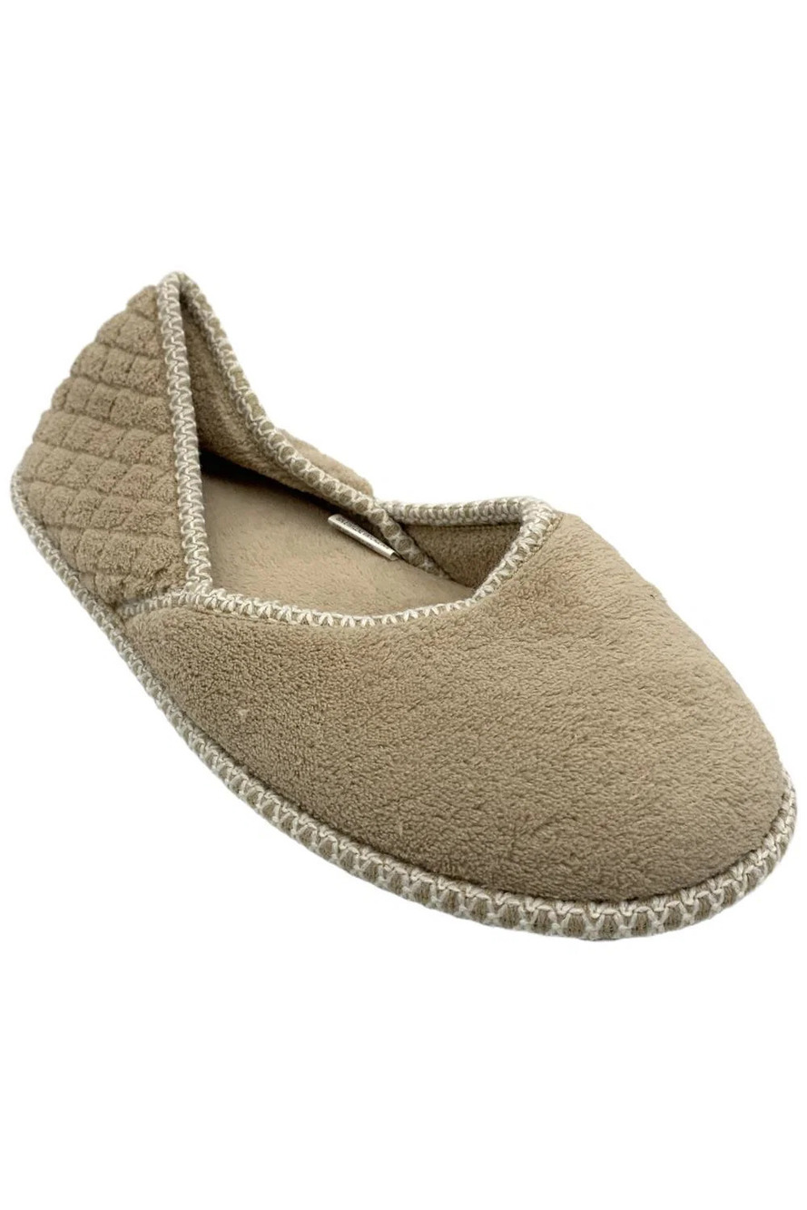 MUK LUKS Women's Beverly Micro Chenille Slippers Honey -